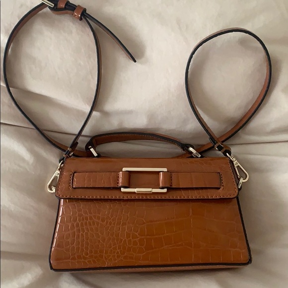 Zara Handbags - Zara Crocodile Skin Cross Body